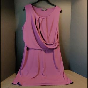 Purple knee-length dress